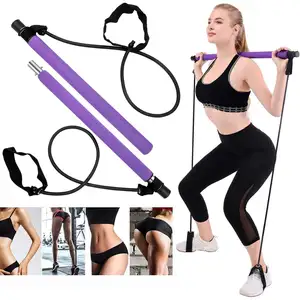 ZT Kit Yoga portabel untuk olahraga, Set tongkat latihan, Kit resistensi, perlengkapan Yoga menyenangkan, pita resistensi, Set latihan tongkat Sit Up tahan Gym