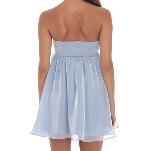 Custom Design Strapless Mini <b>Dress</b> Women Summer Casual A-Line Pleated Woven Sweet Slim-<b>Fitting</b> Pleated Bodycon Short Slip <b>Dress</b> - Product Image 4