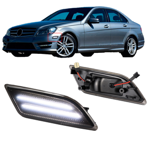 Đèn báo rẽ LED trắng mới cho Mercedes BENZ C Class W204 C250 C300 C350 C63 AMG 12-14 Đèn phản quang bên - Product Image 1