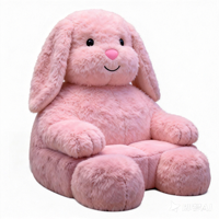 Canapé-lit en forme de lapin ou d'ours, design personnalisé, luxe moderne, pour hôtel, avec rembourrage en éponge et tissu