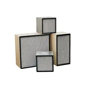 Box Type Hepa Filter Deep Pleat Box 0.3um Hepa Air Filter With Laminar Air Flow Hood