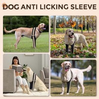 Attelle de jambe avant et soutien d'épaule pour chien réglable anti-léchage, attelle de jambe d'arthrite canine en tissu de yoga pour les blessures, rotule luxante