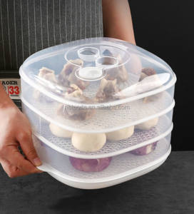 <span class=keywords><strong>Cuiseur</strong></span> à <span class=keywords><strong>vapeur</strong></span> carré à double couche <span class=keywords><strong>sans</strong></span> <span class=keywords><strong>BPA</strong></span> pour micro-ondes <span class=keywords><strong>Cuiseur</strong></span> à <span class=keywords><strong>vapeur</strong></span> antiadhésif pour boulettes de légumes et œufs - Product Image 3