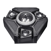 Barra de Luces LED de Tres Brazos QSE Lighting, Colorida, para Pista de Baile, KTV, Iluminación de Escenario con Efecto Giratorio, DMX512/Activación por Sonido
