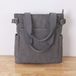 Wholesale Custom Bridesmaid <b>Gifts</b> Blank Reusable Cotton Canvas Makeup, Pouches Cosmetic <b>Bag</b> With Golden Zipper/ - Product Image 3