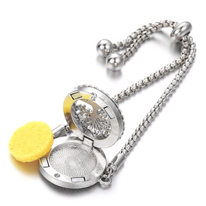 Bracelet diffuseur réglable en acier inoxydable pour huiles essentielles d'aromathérapie anti-moustiques - Product Image 5
