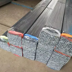 China Hot Dipped Galvanized Square Steel Tubes 12m Length For Structure Pipe Application Galvanized Material
