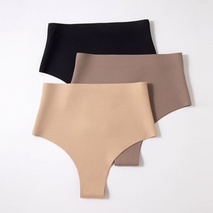 High-Waist Tummy Control Thong Shapewear Seamless Slimming Waist Trainer Panties For Women