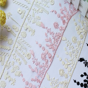 Fai da te cucito materiali artigianali fatti a mano bianchi, neri, rosa, Beige nastri di rifinitura in tessuto ricamato 13cm di larghezza - Product Image 1