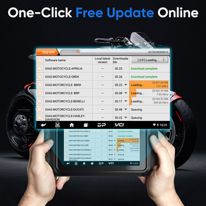 Scanner de diagnostic de <span class=keywords><strong>moto</strong></span> Android haut de gamme de 7 pouces avec diagnostic de tous les systèmes et fonctions de service avancées - MT700 - Product Image 6