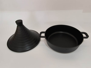 <span class=keywords><strong>Tajine</strong></span> en aluminium moulé sous pression antiadhésif avec couvercle, compatible <span class=keywords><strong>induction</strong></span>, pour cuisson à feu doux - Product Image 4