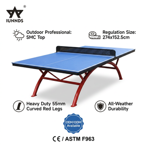 <span class=keywords><strong>Table</strong></span> de Tennis de <span class=keywords><strong>Table</strong></span> d'extérieur de qualité supérieure, nouveau Style de matériel SMC imperméable à l'eau, <span class=keywords><strong>Table</strong></span> de <span class=keywords><strong>Ping</strong></span>-<span class=keywords><strong>Pong</strong></span> à jambe arc-en-ciel - Product Image 1