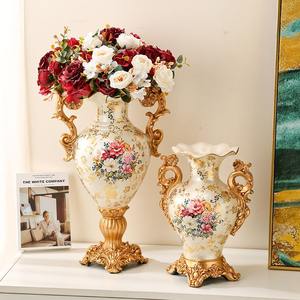 Vase de pièce maîtresse de mariage-Décoration de plaque d'oscillation en résine européenne - Product Image 3