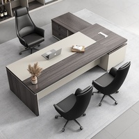 Bureau de direction de luxe en acajou de haute qualité pour PDG, directeur, moderne, grand, pliable, facile à assembler, écologique