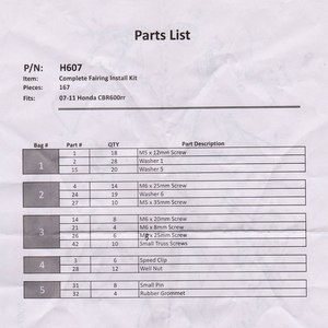 167 piezas de la motocicleta <span class=keywords><strong>carenado</strong></span> Pantalla Completa carrocería pernos tornillos tuercas Kit de instalación para <span class=keywords><strong>Honda</strong></span> <span class=keywords><strong>CBR</strong></span> <span class=keywords><strong>600</strong></span> <span class=keywords><strong>RR</strong></span> 2007-09 2010 2011 CBR600RR - Product Image 6
