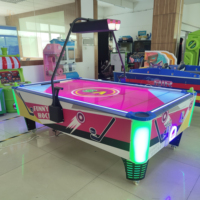 Table de hockey sur air de luxe à monnayeur pour salle d'arcade, machine de divertissement pour 2 joueurs, 220 V
