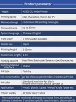 Impresora de inyección de tinta CIJ en línea industrial automática Tinta de secado rápido para material flexible para fábrica