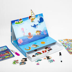 Nouveau <span class=keywords><strong>livre</strong></span> magnétique enfants jouets éducatifs Puzzle animaux Puzzles jouets avec carte jeux éducatifs - Product Image 1
