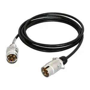 Cable de extensión para tablero de luz de remolque, Cable de extensión macho a hembra de 7 pines para caravana