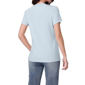 Abbigliamento per l'<span class=keywords><strong>allattamento</strong></span> al seno, top estivi a maniche corte, t-shirt lunga traspirante <span class=keywords><strong>in</strong></span> poliestere ed elastan. - Product Image 4