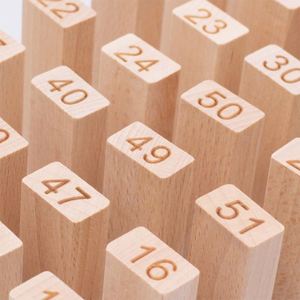 Custom Digital Building Domino <strong>Blocks</strong> Wooden <strong>Stacking</strong> Building <strong>Blocks</strong> Set Toy - Product Image 3