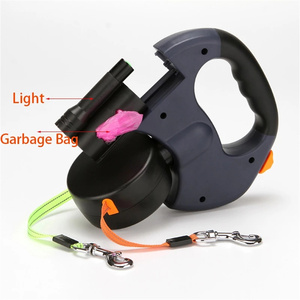 Correas Dobles para Mascotas con Linterna <span class=keywords><strong>LED</strong></span>, Correa para Pasear Perros, Cadena para Perros, Correa Retráctil Ajustable con <span class=keywords><strong>LED</strong></span> - Product Image 3
