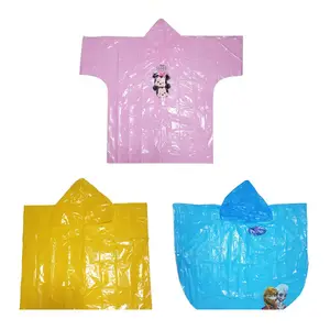 Eco-friendly Disposable Plastic Pe Rain Poncho For Outdoor Events