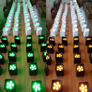 Baiyi Uplights Pin Không Dây 6x18W Rgbwauv <span class=keywords><strong>LED</strong></span> Par Ánh Sáng Sân Khấu Pin <span class=keywords><strong>Uplight</strong></span> Không Dây <span class=keywords><strong>Uplight</strong></span> Cho DJ Đám Cưới - Product Image 6