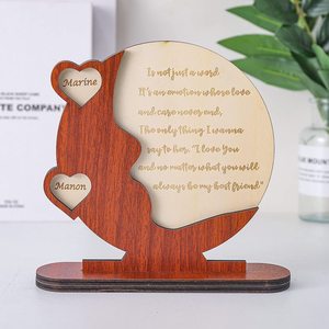 Ciondoli Artigianali in Legno, Regali per la Festa del Papà e della Mamma, Decorazioni per la Casa, Ornamenti da Scrivania, Regali per la Festa del Papà - Product Image 2