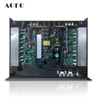 Amplificador de Potencia Profesional de 4 Canales y 400W para Montaje en Rack, Carcasa Metálica, Audio de Alta Resolución para Sistema PA, Karaoke, Bar, Sistema de Sonido para Escenario
