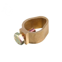 Pince de terre en laiton pour câble de protection contre la foudre, connecteur de câble de terre pour système de mise à la terre