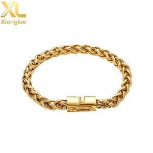 High Quality 6mm Silver Plated High Polished Stainless Steel Franco Chain Bracelet Hip Hop Jewelry for <b>Men</b> and Women - Product Image 1