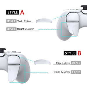 อุปกรณ์เสริมปรับปรุงเกม White Blade 2 คู่ ปุ่มปรับระดับไหล่ ตัวต่อขยายกันชน ตัวต่อขยายทริกเกอร์ สำหรับคอนโทรลเลอร์ Ps5 - Product Image 3