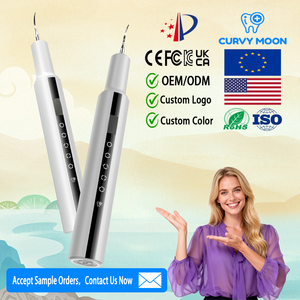 CURVY MOON Détartreur dentaire ultrasonique électrique pour le blanchiment des dents et l'élimination de la plaque dentaire, kit de nettoyage dentaire domestique - Product Image 1
