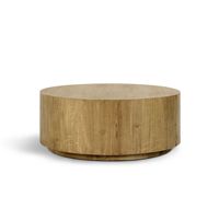 Table basse ronde moderne et durable avec plateau en bois de faillis d'arbre, structure en acier inoxydable, design simple fait main, facile à nettoyer pour salon