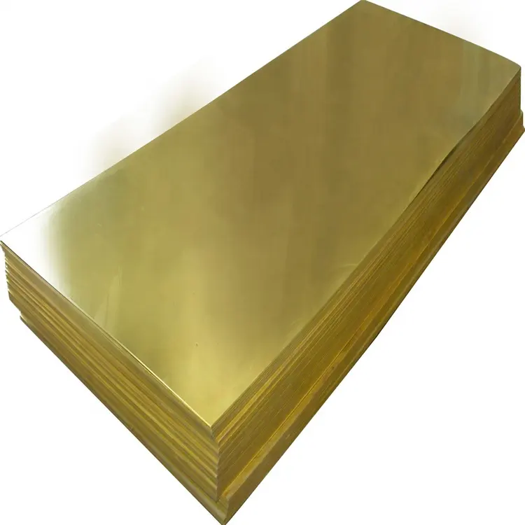 สำหรับทำตัวยึดแผ่นทองเหลืองชุบทองคุณภาพสูงแผ่นทองเหลือง H65ความหนา0.2มม.-10มม. 1กก. มาตรฐาน310มป้า