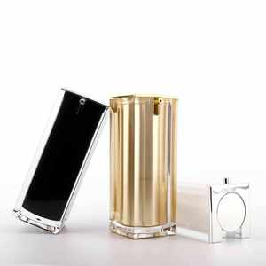 Botella de Bomba sin Aire COMAN CM1027 de Lujo, Color Blanco Perla, 15ml/30ml/50ml, Doble Pared, PMMA Acrílico, para Cosméticos y Aceites Esenciales, Venta al Por Mayor - Product Image 3