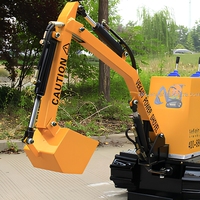 VEKAIN Mini-Excavatrice Électrique pour Enfants, Grand Modèle d'Équipement de Divertissement Extérieur, avec Fonction de Pêche aux Balles