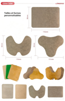 Patch chauffant contouré et flexible au piment pour genou, coude, cheville – Chaleur quotidienne