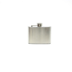 <strong>Cheap</strong> 4oz Mini Matte Brushed Finishing Square Shaped Stainless Steel Liquor Whiskey Wine <strong>Alcohol</strong> Hip Flask - Product Image 1