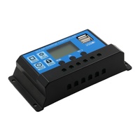 Controlador de Carga Solar Automático PWM de 10A 12/24V con Pantalla LCD y Control de Temporizador de Luz para Sistema de Panel Solar RBL-10A, en Stock
