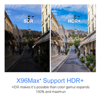 Chipset actualizado X96 MAX + Amlogic S905X3 Android 9,0 Smart TV box 4GB 32GB 5G Wifi 8K Android TV box