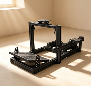 Simulateur de course automobile en aluminium robuste avec plateforme de mouvement, simulateur de conduite immersif pour IRacing/<span class=keywords><strong>Assetto</strong></span> <span class=keywords><strong>Corsa</strong></span> - Product Image 3