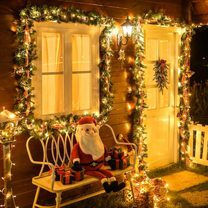 Waterproof Outdoor LED <b>String</b> Lights, 10M 100 LEDs Rubber Wire Christmas Fairy Lights for <b>Garden</b> Patio Holiday Decoration - Product Image 2