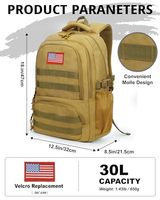 Sac à dos tactique 45L, fabricant, imperméable, pour le camping, la randonnée, les voyages, grande capacité de rangement, OEM ODM