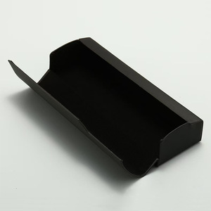 Étui à lunettes en cuir sur mesure, noir et gris, rectangulaire, pour lunettes optiques, boîte de rangement pour porteurs de lunettes de vue et presbytes - Product Image 3