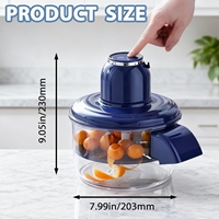 Automatische slimme fruitenschilmachine, mini elektrische knoflookpeller voor druiven, kerstomaatjes, abrikozen, essentieel voor thuiskeuken