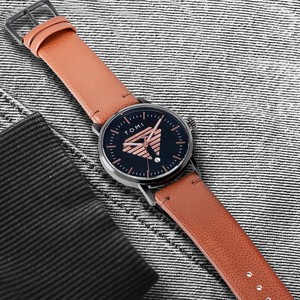 Montre à quartz TOMI Big LOGO tendance avec boîtier en alliage, bracelet en cuir, cadran en verre, aiguilles, <span class=keywords><strong>mouvement</strong></span> Hangzhou 40 mm - Product Image 6