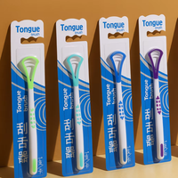 langue pour adultes avec brosse en plastique réutilisable écologique Outil de nettoyage de la mauvaise haleine dans un  CE RoHS