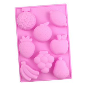 1249 8 khoang hệ thống trái cây Gummy Silicone sô cô la khuôn nhà bếp nướng đồ dùng xà phòng khuôn khay Khay nhựa Silicone làm - Product Image 3
